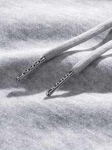 Sudadera con capucha con cordón y bolsillo con estampado de telaraña para hombre, para Halloween