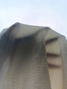 Contrast Binding Button Front Pajama Nightdress - Apricot - View 6