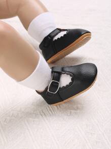 春秋新款婴儿女童公主鞋防滑软底学步鞋 - 黑色 - 查看 6