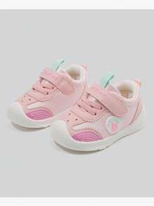 Giày thể thao cho bé trai và bé gái 1-4 tuổi với phần trên bằng da Pu, đế mềm chống trượt - Hồng - Xem 2