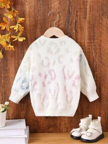 Baby Girl Graphic Pattern Duster Cardigan - Multicolor - View 2