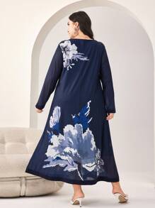 Mulvari 大碼花卉印花洋裝