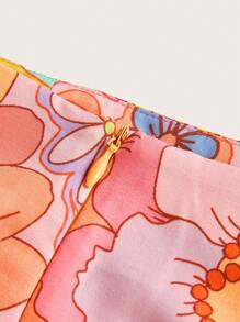 Dear Darling Design Studio 艺术家波西米亚风度假花卉印花优雅裙子，适合夏季、假日、派对、春季、海滩、节日、伊比沙岛装扮、西方服饰