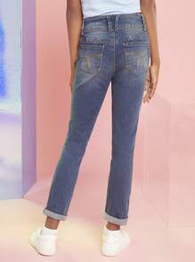 Jeans rotos para niña preadolescente