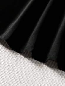 SHEIN Girls' Bowknot Flared Skirt, Sweet & Elegant, High Waist Design, Bowknot Decor, Flared Hem, Soft & Breathable