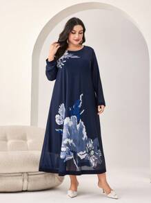 Mulvari 大碼花卉印花洋裝