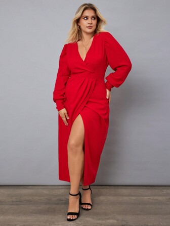 SHEIN Plus Robe Unicolore