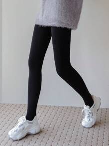 DAZY 纯色保暖内衬紧身裤