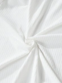 SHEIN Tween Girl Cartoon Dinosaur Print Mock Neck Tee - White - View 7