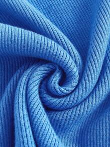 SHEIN BASICS Plus Turtleneck Bodycon Sweater Dress