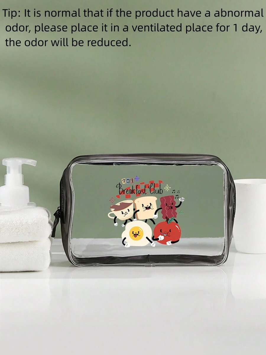 Diane Lee 1pc Portable Travel Toiletry Organizer/cosmetic Bag - Transparent - Clear - View 1