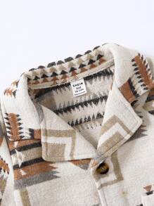 男嬰地理印花大衣（無毛衣） - 彩色 - 查看 6