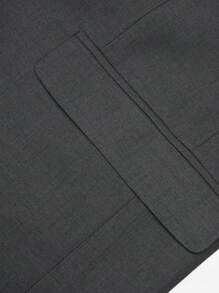 CLOUDSTYLE Nam Plus Chi tiết về Flap Áo vest & Áo khoác vest & Quần tây - Màu xám đen - Xem 10