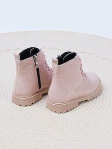 時尚酷街頭風溫暖毛絨女孩靴子,杏 - 杏色 - 查看 6