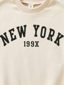 SHEIN 男大童 3 入組字母圖案保暖襯裡運動衫 - 彩色 - 查看 5