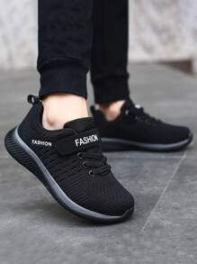 秋季青少年校園運動鞋 - 黑色 - 查看 1