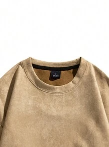 Áo nỉ Nam - Màu Khaki - Xem 5