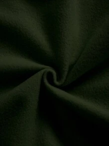 INAWLY Plus Christmas Print Thermal Lined Sweatshirt - Army Green - View 3