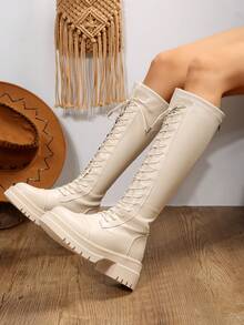 Botas para mujeres de moda - Negro - Ver 2