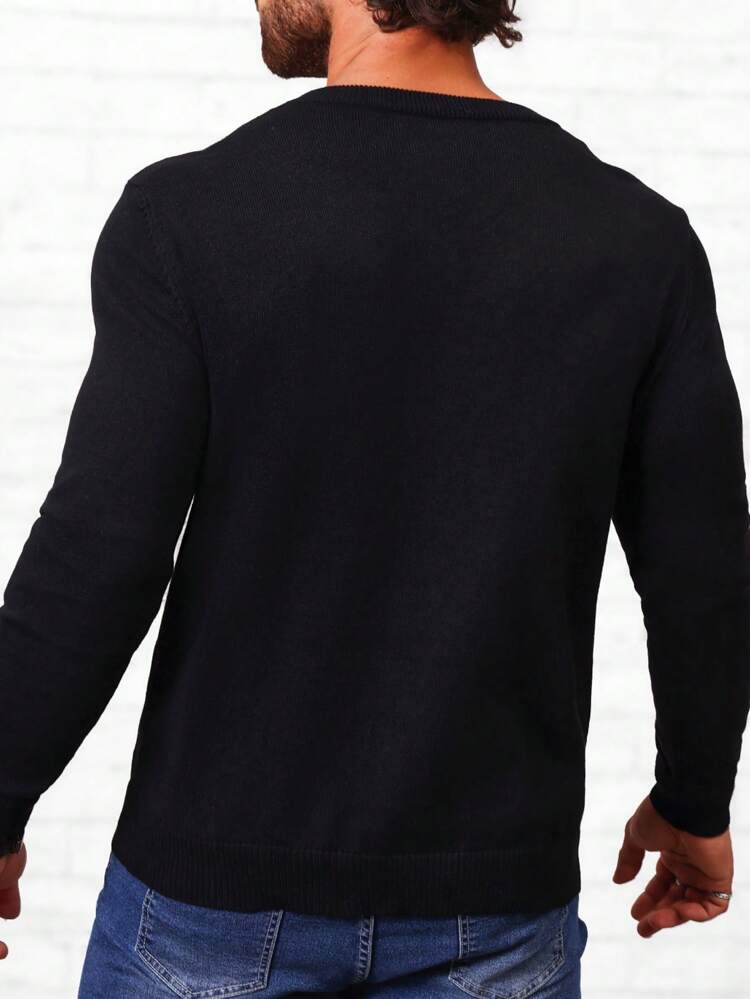 Men Graphic Pattern Sweater