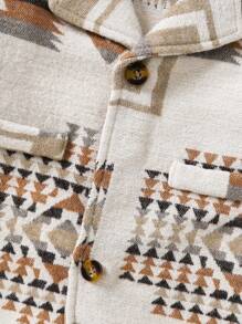 男嬰地理印花大衣（無毛衣） - 彩色 - 查看 5