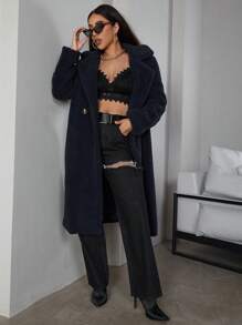 Eilly Bazar 女士常規外套 - 寶藍色 - 查看 1