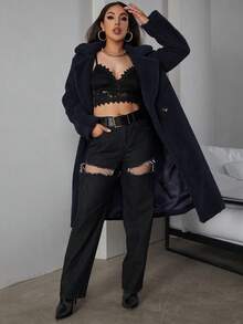 Eilly Bazar 女士常規外套 - 寶藍色 - 查看 3