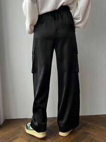 FRIFUL 有蓋口袋側工裝褲 - 黑色 - 查看 5