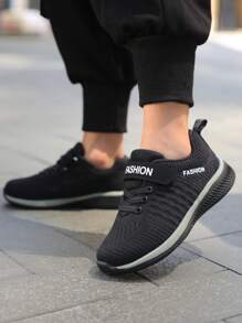 秋季青少年校園運動鞋 - 黑色 - 查看 5