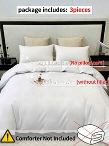 Juego de 3 piezas de funda nórdica de plumón, 100% microfibra lavada, ropa de cama ligera, con cremallera y 4 lazos en las esquinas, unicolor súper suave y cómodo (1 pieza funda nórdica/sin relleno + 2 piezas fundas de almohada/sin relleno), adecuado para dormitorio, viaje, dormitorio (ropa de cama para dormitorios de niños y niñas)