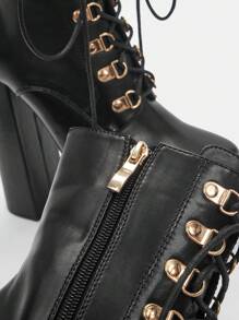 CUCCOO SZL 女性黑色時尚靴子 - 黑色 - 查看 8