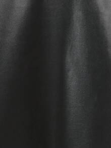 SHEIN Tween Boy Zip Up PU Leather Jacket - Black - View 5