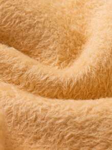 毛絨襯裡褲襪 - 咖啡棕 - 查看 4