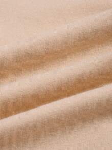 ROMWE MEN Goth Men Letter Graphic Drawstring Hoodie - Apricot - View 8