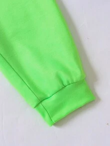 Baby Boy Slogan Graphic Sweatshirt & Sweatpants - Green - View 3