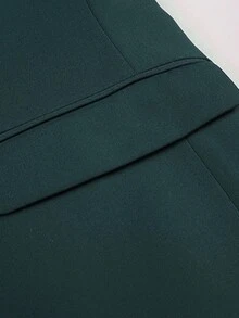 CLOUDSTYLE Men Plus Solid Blazer & Vest Blazer & Pants Suit Set - Dark Green - View 10