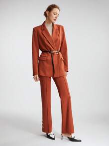 MOTF PREMIUM TWO-TONE HORSEBIT HEELED MULES - Black - View 4