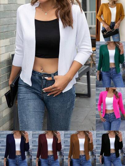 AAmilife 纯色休闲设计开衫