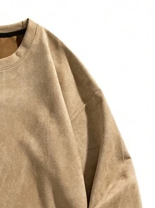 Áo nỉ Nam - Màu Khaki - Xem 4