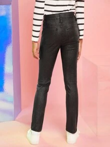 Teenager Mädchen Hose mit Einfarbig