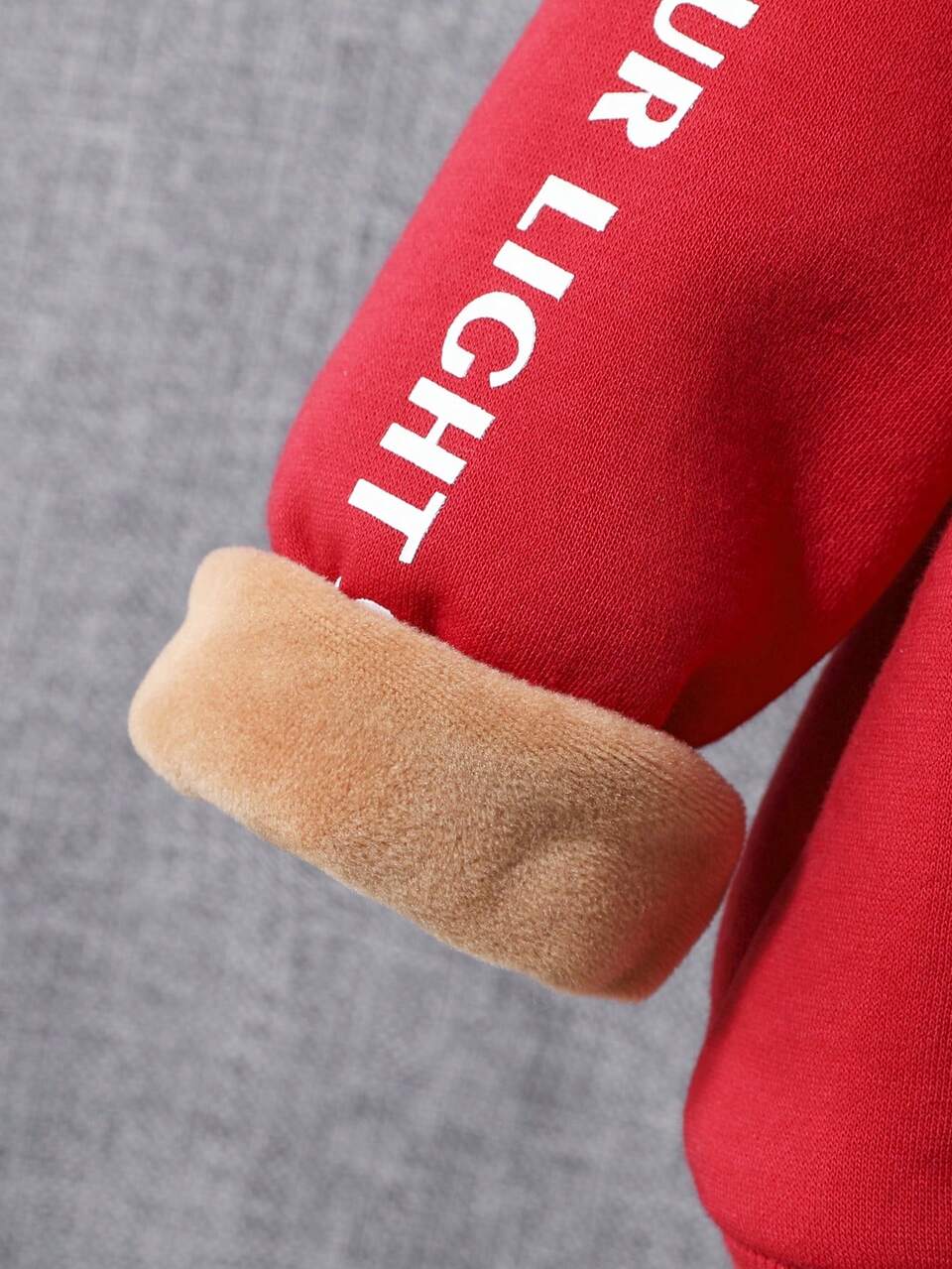 Baby Boy Slogan Graphic Thermal Lined Hoodie & Sweatpants