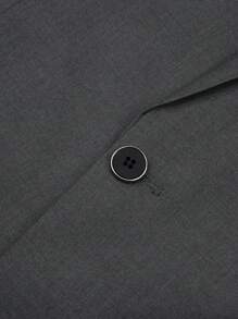 CLOUDSTYLE Nam Plus Chi tiết về Flap Áo vest & Áo khoác vest & Quần tây - Màu xám đen - Xem 9