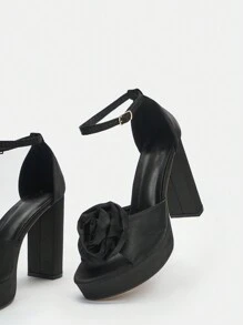 CUCCOO SZL 厚底涼鞋 - 黑色 - 查看 2