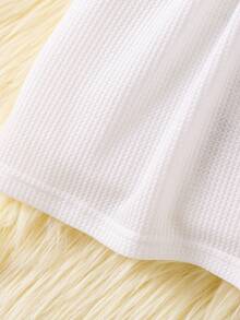 SHEIN 女小童貼花荷葉邊洋裝 - 白色 - 查看 4