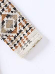 男嬰地理印花大衣（無毛衣） - 彩色 - 查看 7