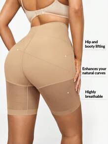 SHAPORA Shorts de fajas de talle alto - Albaricoque - Ver 3