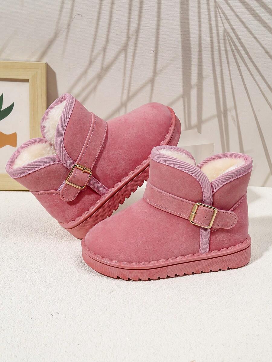 Botas De Nieve Para Niños, Botas Cálidas De Invierno Para Niños - Rosa - Ver 1