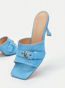 CUCCOO SZL 女性高跟鞋涼鞋 - 藍色 - 查看 4
