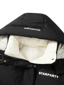 女士羽絨服 - 黑色 - 查看 4