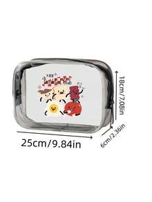 Diane Lee 1pc Portable Travel Toiletry Organizer/cosmetic Bag - Transparent - Clear - View 3